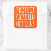 Kinderen beschermen, geen Pistolen - Pistool beëin Vierkante Sticker (Tas)