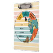 Kinderen bever, opossum, slangenkamp personalisere klembord (Links)