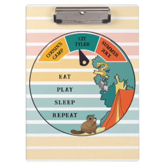 Kinderen bever, opossum, slangenkamp personalisere klembord