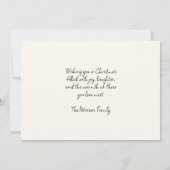 Kinderen bezoeken de kerstman voor de kerst kaart (Achterkant)