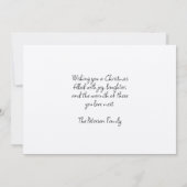 Kinderen bezoeken de kerstman voor Kerstmis 2 Kaart (Achterkant)