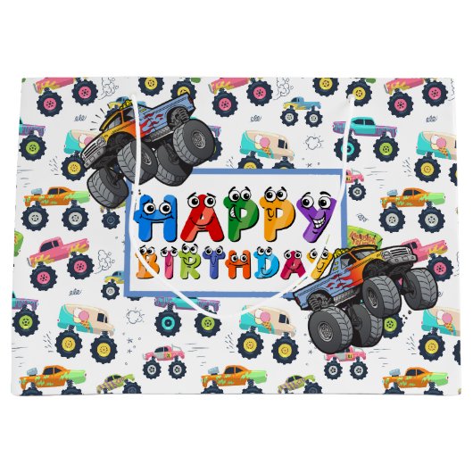 Kinderen: Big Wheel Car. Groot Cadeauzakje (Voorkant)