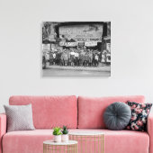 Kinderen bij de film, 1925 canvas afdruk (Insitu (Woonkamer))
