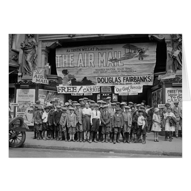 Kinderen bij de films, 1925 (Voorkant Horizontaal)