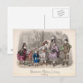 Kinderen bij het spelen briefkaart (Voorkant / Achterkant)