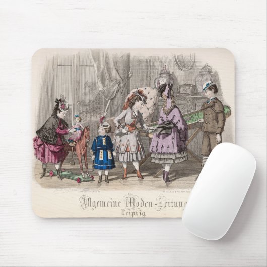 Kinderen bij het spelen muismat (Met muis)