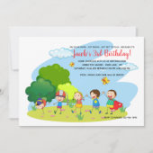 Kinderen bij Play Invitation Kaart (Voorkant)