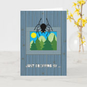 Kinderen bij Summer Camp Spider Dropping Kaart (Gele Bloem)