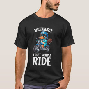 Kinderen Biker Motor Rijden Vogelbekdier Jongens T-shirt