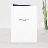 Kinderen Birthday blauw groen en wit elke leeftijd Kaart (Achterkant)