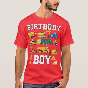 Kinderen Birthday Boy Funny Construction Birthday T-shirt