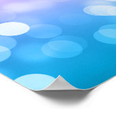 Kinderen Birthday Party Magical Unicorn Rainbow Poster (Hoek)