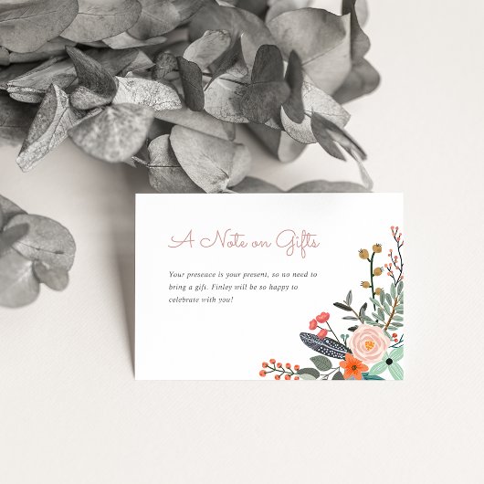 Kinderen Birthday Party No Gifts Informatiekaartje