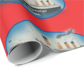 Kinderen Birthday Red, speciaal gepersonaliseerd T Cadeaupapier (Rol Hoek)