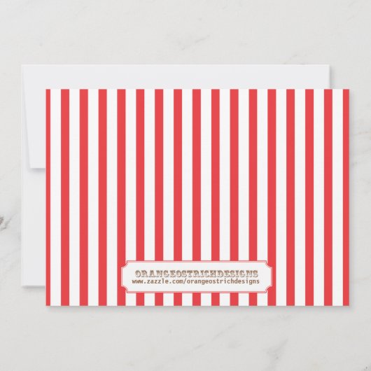 Kinderen - Birthday Uitnodiging - Circus (Achterkant)