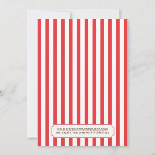 Kinderen - Birthday Uitnodiging - Circus (Achterkant)