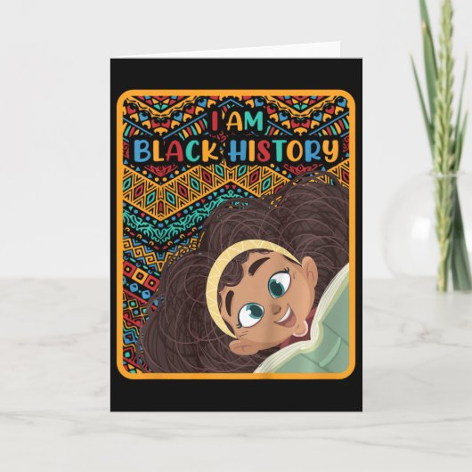 Kinderen Black History Month Afro Liefde Afrika Am Kaart (Voorkant)
