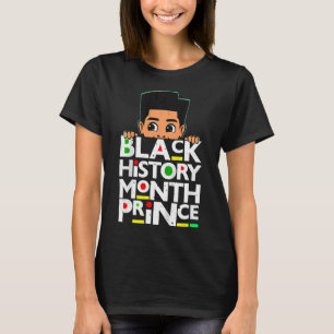 Kinderen Black History Month Prins Melanine Zoon J T-shirt
