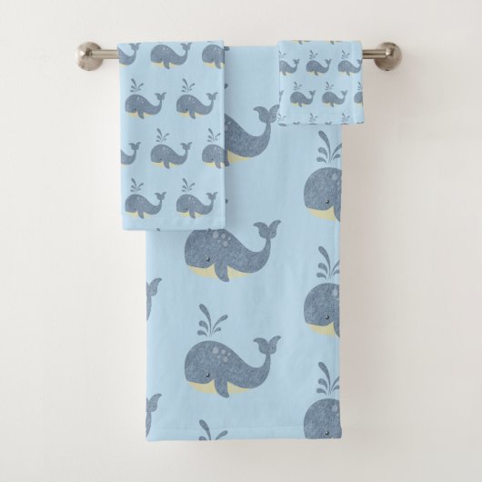 KINDEREN BLAUWE WALKOOL ZWART BATHROOM TOWEL SET BAD HANDDOEK (Insitu)
