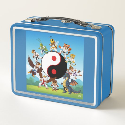 Kinderen Blue Lunch Box (Achterkant)