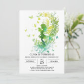 Kinderen Bohemian Fairy Verjaardag Kaart (Staand voorkant)