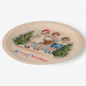 Kinderen Borden voor kerstpapier Papieren Bordje (Gekanteld)