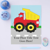 Kinderen Bouw Dumptruck Flyer (Enkel)