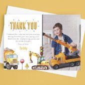 Kinderen Bouw Foto Verjaardagsfeestje Bedankkaart