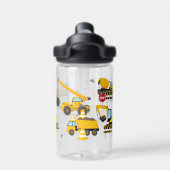 Kinderen Bouw Graafmachine Waterfles (Achterkant)