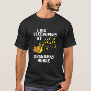 Kinderen Bouwlader Graafmachine I Graaf Slaapfeest T-shirt