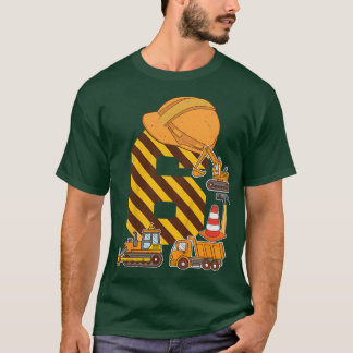 Kinderen Bouwtruck 6e Verjaardag Jongen Graafmachi T-shirt