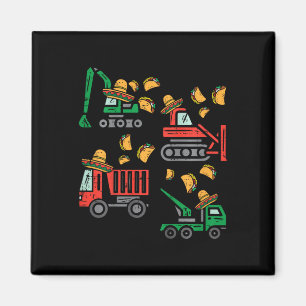 Kinderen Bouwtruck Bulldozer Cinco De Mayo Ki Magneet