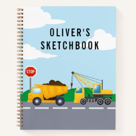 Kinderen Bouwtruck Thema Schetsboek Notitieboek