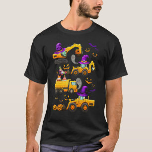 Kinderen Bouwvoertuig Halloween Kraan Truck Pu T-shirt