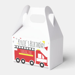 Kinderen Brandweerwagen Plezier Confetti Verjaarda Bedankdoosjes
