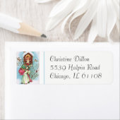 Kinderen brengen Baby Jesus een Roos Etiket (Insitu)