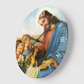  kinderen brengen bloemen naar Jezus Christus Grote Klok (Hoek)