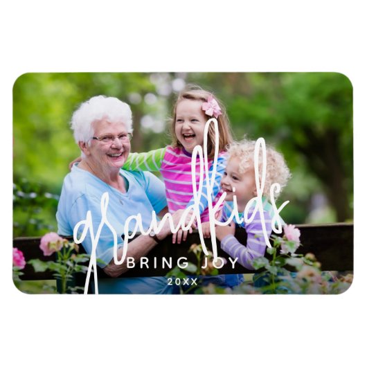 Kinderen brengen vreugde Foto Magneet (Horizontaal)