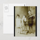  kinderen briefkaart (Voorkant / Achterkant)