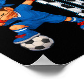 Kinderen Bruh Ik ben 10 Voetbal 10e Verjaardagsfee Poster (Hoek)