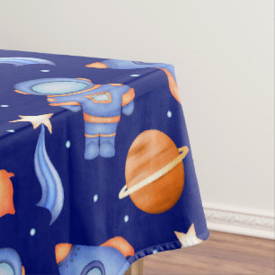 Kinderen Buitenruimte Raket Schip & Astronaut Tafelkleed