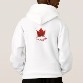 Kinderen Canada Flag Hoodie Maple Leaf Kind Hoodie (Achterkant)