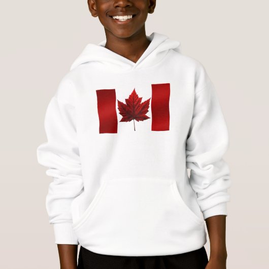 Kinderen Canada Flag Hoodie Maple Leaf Kind Hoodie (Voorkant)