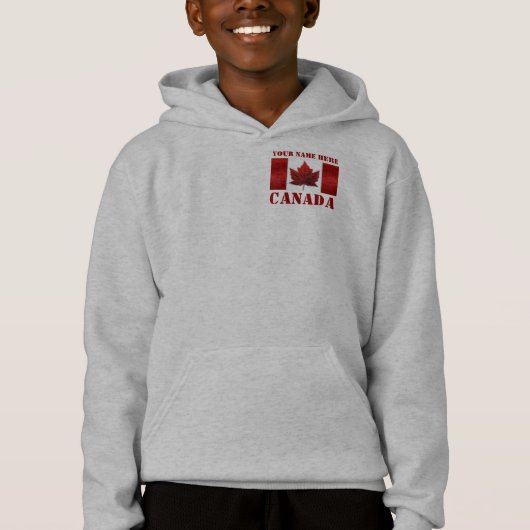 Kinderen Canada Jacket Kind Gepersonaliseerde Hood (Voorkant)