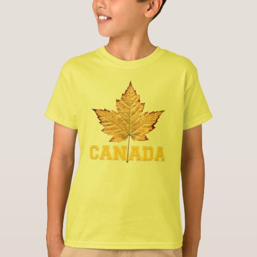 Kinderen Canada sweatshirt esdoornblad varsity shi (Voorkant)