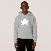 Kinderen Canada Vlag Hoodie Maple Leaf Kinderen Ho (Voorkant volledig)