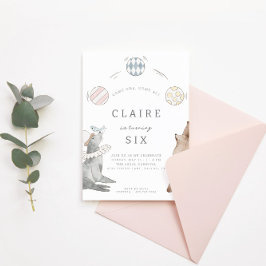 Kinderen Carnival Circus | Girls Birthday Party Kaart