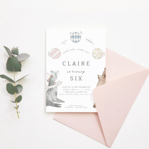 Kinderen Carnival Circus   Girls Birthday Party Kaart