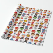 Kinderen Cartoons Cadeaupapier (Uitgerold)