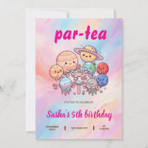 Kinderen Cartoonthema Verjaardag